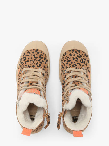 Enkellaarsjes Uit Leder Palladium Bruin women 99519974 ander zicht 3